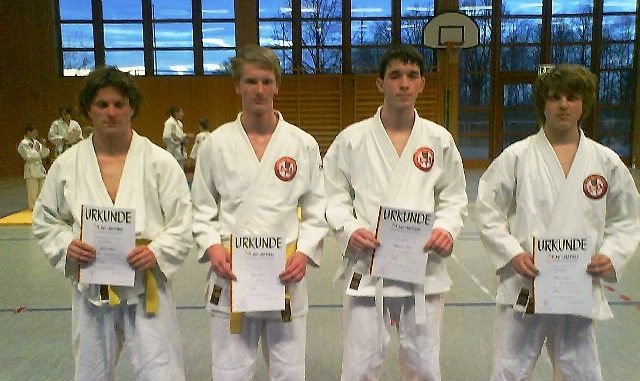 von Links: Michael Hierl, Fabian Graf, Marco Wittmann, Jonas Forster